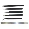 SET OF 5 TWEEZERS